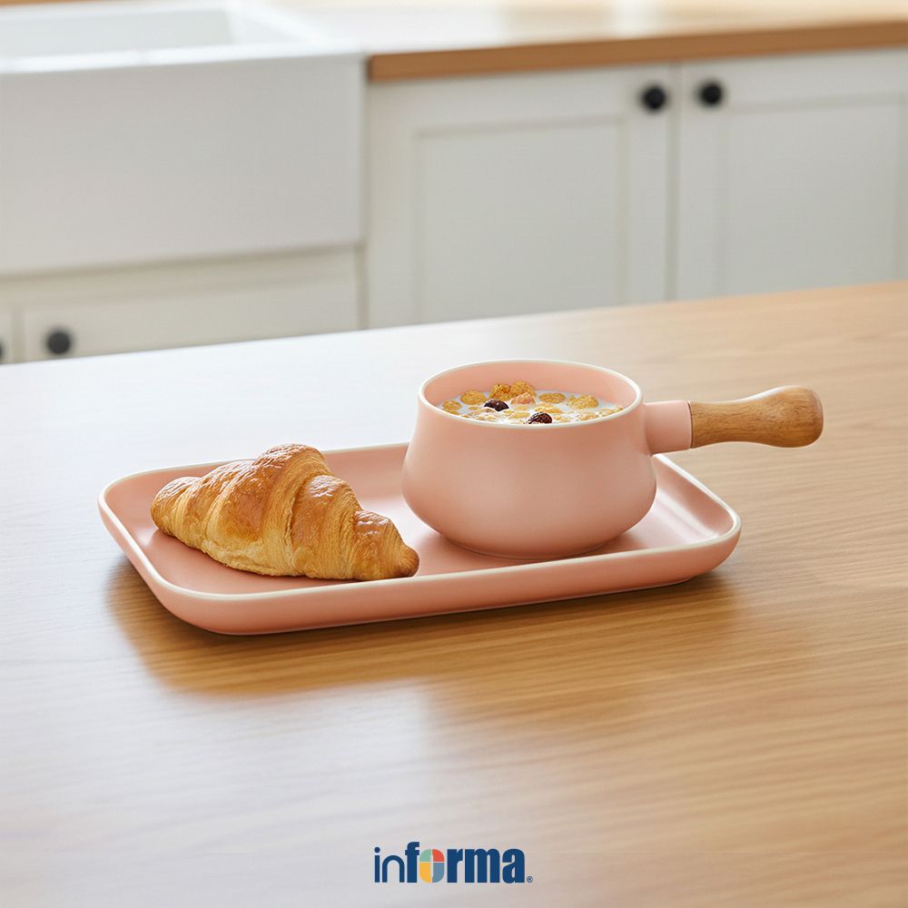 Informa Appetite 380 ml Set 2 pcs Claudy Mangkuk - Pink Mangkok Makanan Food Grade Wadah Hidangan Bo