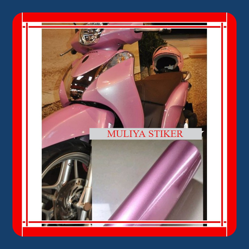 SKOTLET STIKER MOTOR PINK MUDA CANDY SKOTLET PINK MUDA METALIK CANDY SKOTLET PINK MAGENTA CANDY SCOT