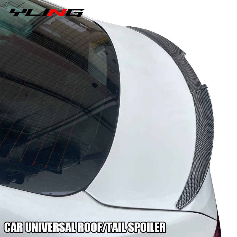 Car Universal Rear Wing Roof Spoiler Se Hatback Y Length Fit For VW Volkswagen Polo Goft BMW E90 E60