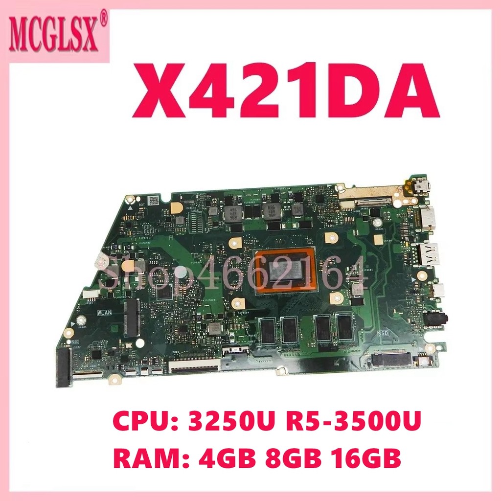 X421DA  R3-3250U R5-3500U CPU 4GB/8GB16GB-RAM Mainboard For ASUS VivoBook V4000D X421DK X421D M413DA