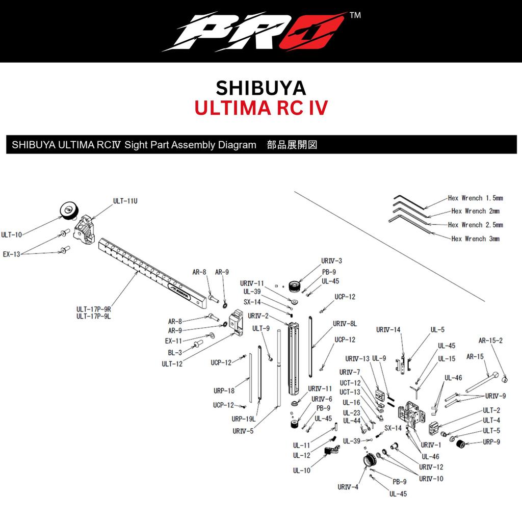 SPARE PART SIGHT FISIR SHIBUYA - PARTS ORIGINAL ALAT BIDIK BUSUR PANAHAN / ALAT PANAHAN