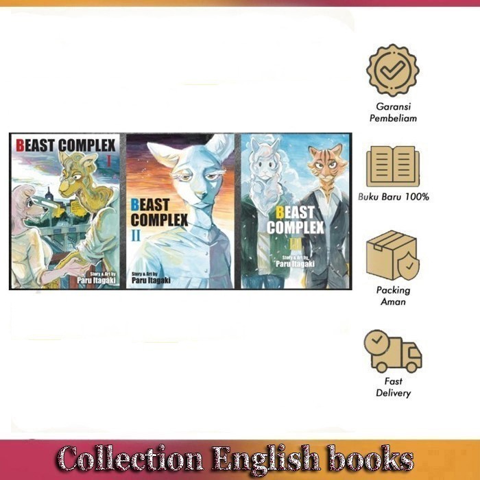 Komik manga: Beast Complex by Paru Itagaki - vol 1,2,3 - literature.lounge