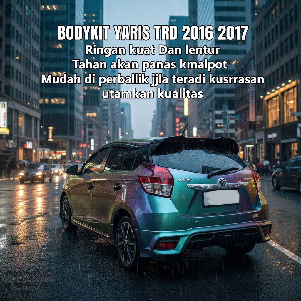 bodikit bodykit Toyota yaris LELE TRD 2016 2017 BODY KIT YARIS TRD