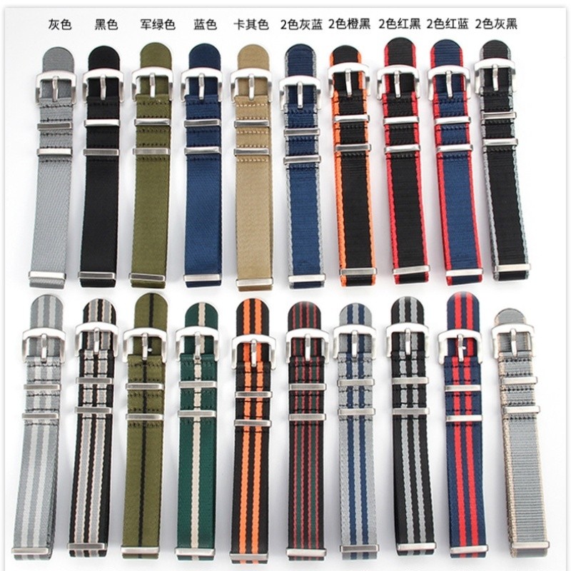 Premium Nylon Watch Strap for Omega/Seamaster/Spectre/ NATO Longines Concas 20mm/22mm Canvas Replace