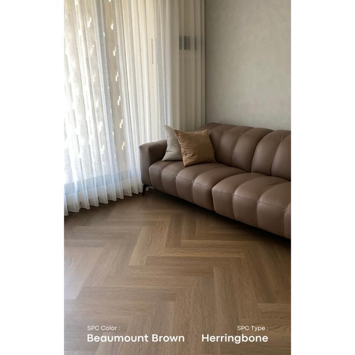 ENVARA SPC 7MM HERRINGBONE ULTRASOLID MOTIF KAYU PARKET - Beaumont Brown