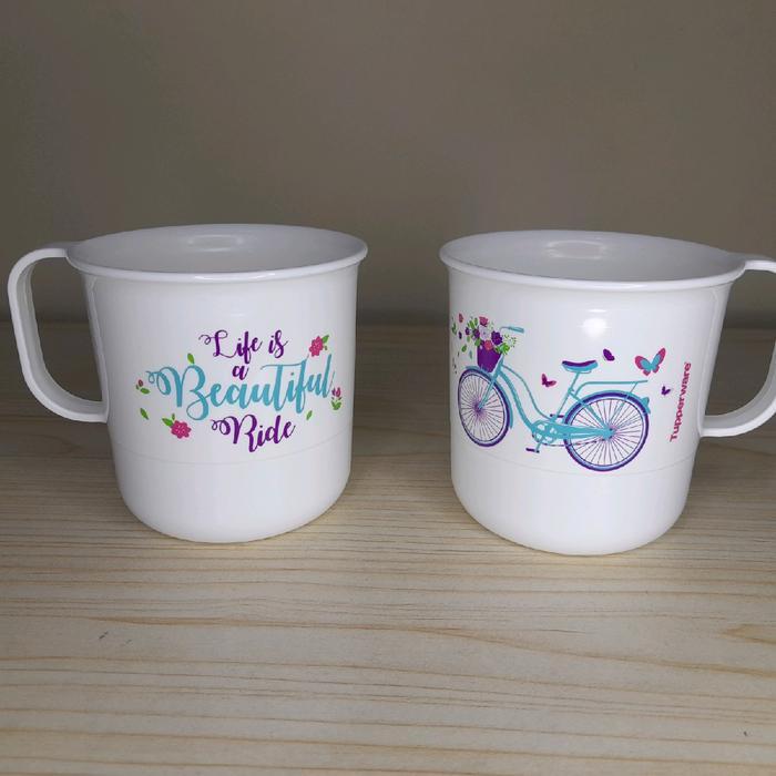 Tupperware Bicycle Mug 350 ml ( 2 pcs ) - -