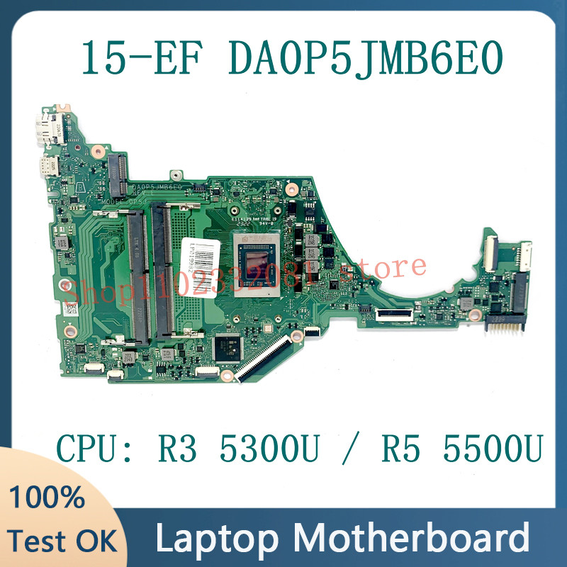 For HP 15-EF 15S-ER 15S-EQ Laptop Motherboard DA0P5JMB6E0 Mainboard With Ryzen 3 5300U / Ryzen 5 550