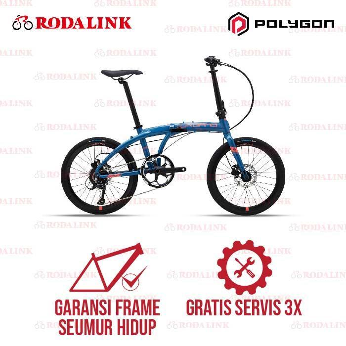 Polygon Sepeda Lipat Urbano 5 - Biru