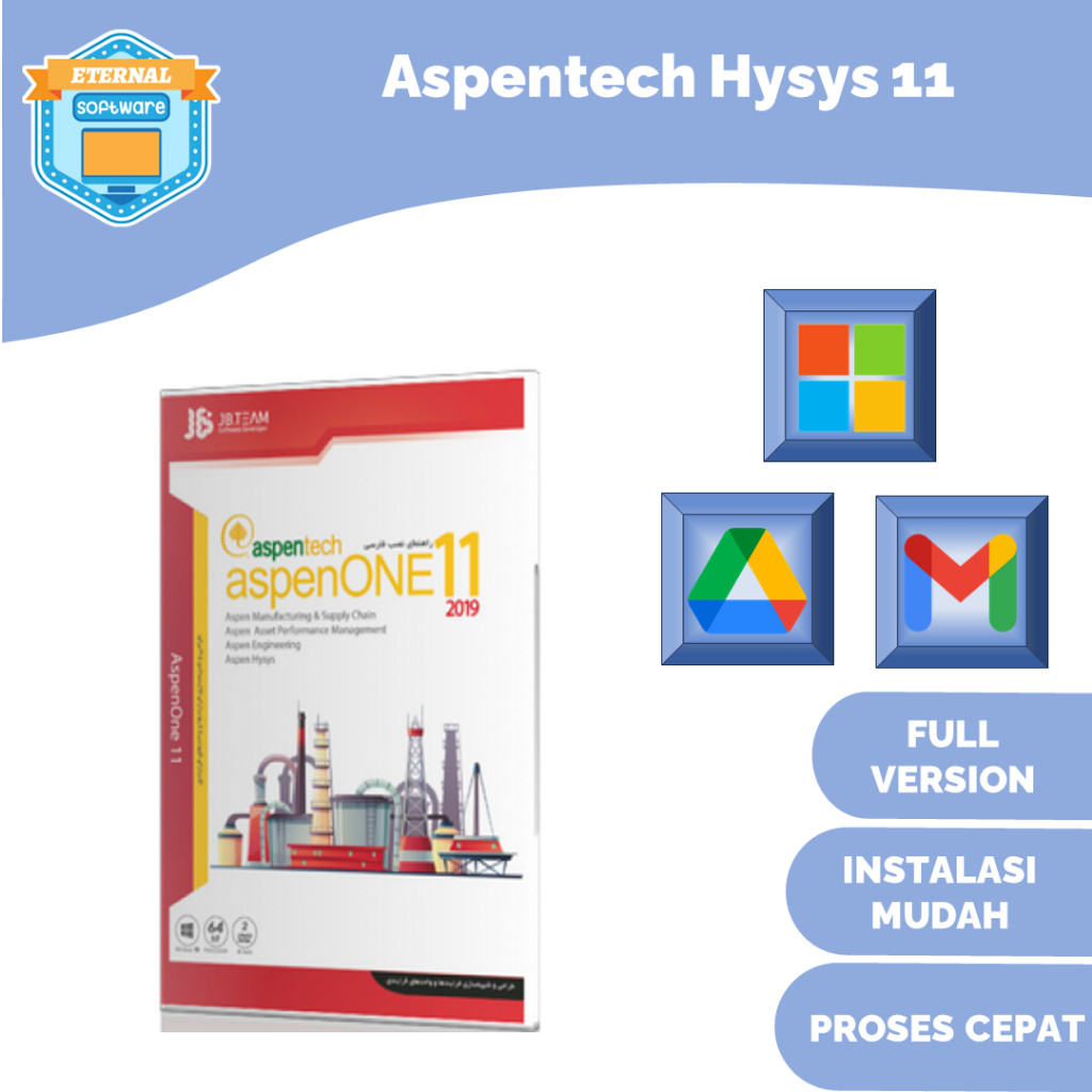 ASPEN ONE HYSYS 11 Windows Full Version Lifetime Software Simulator Matematis Industri Kimia No Tria