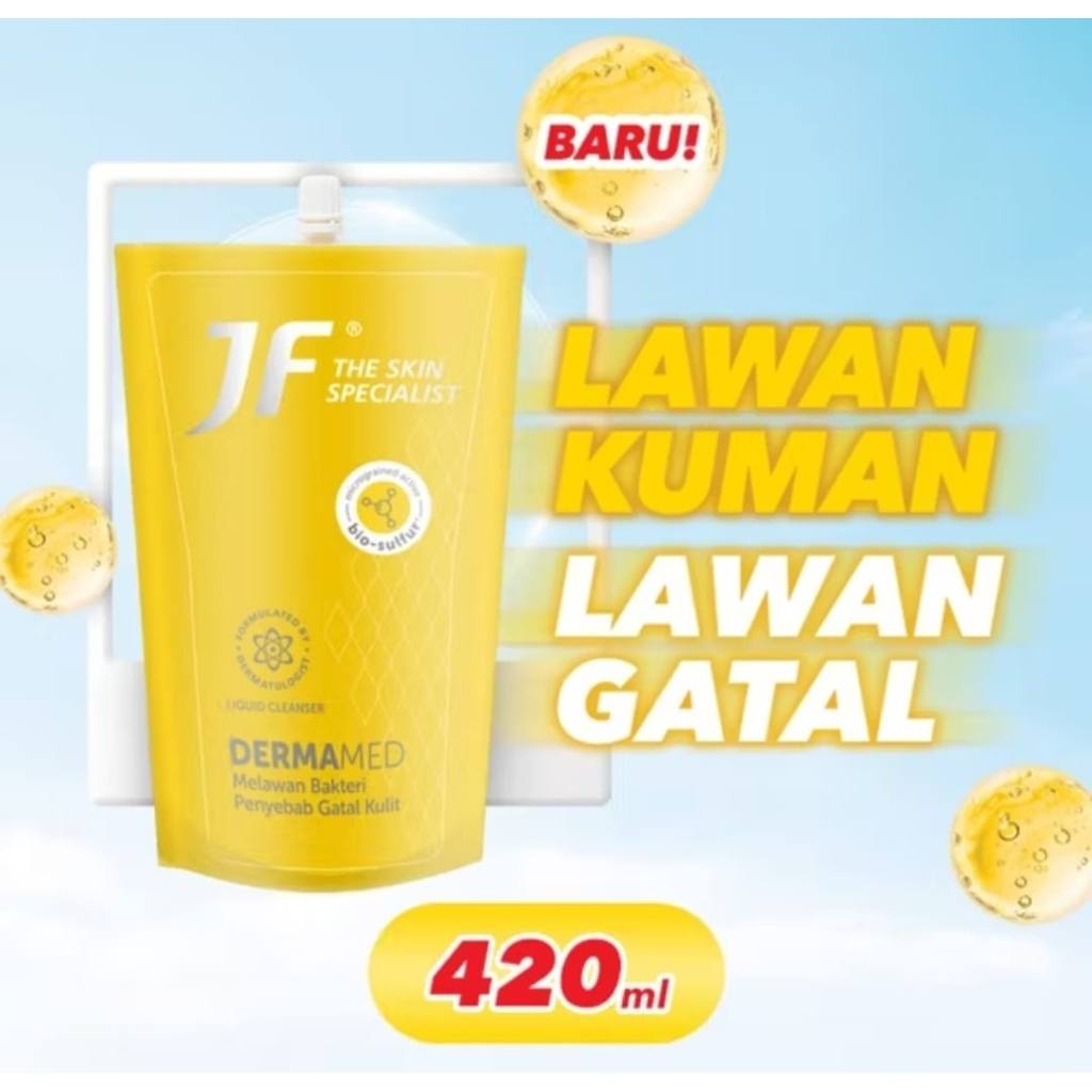 JF Dermamed Cleanser Liquid 420 ml Pouch Spout