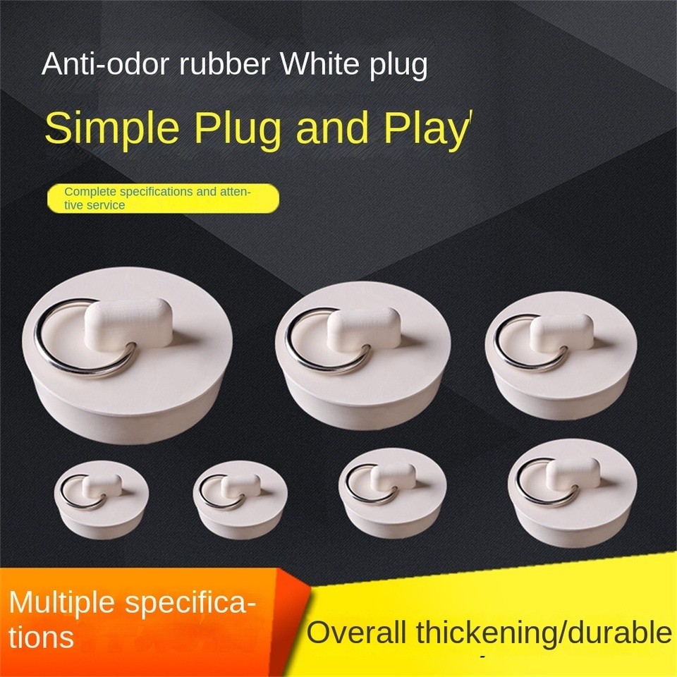 Rubber Tub Stopper With ain 23-52mm Drain Stopper Rubber Sink Stopper Drain Plug With Pull Ring For 