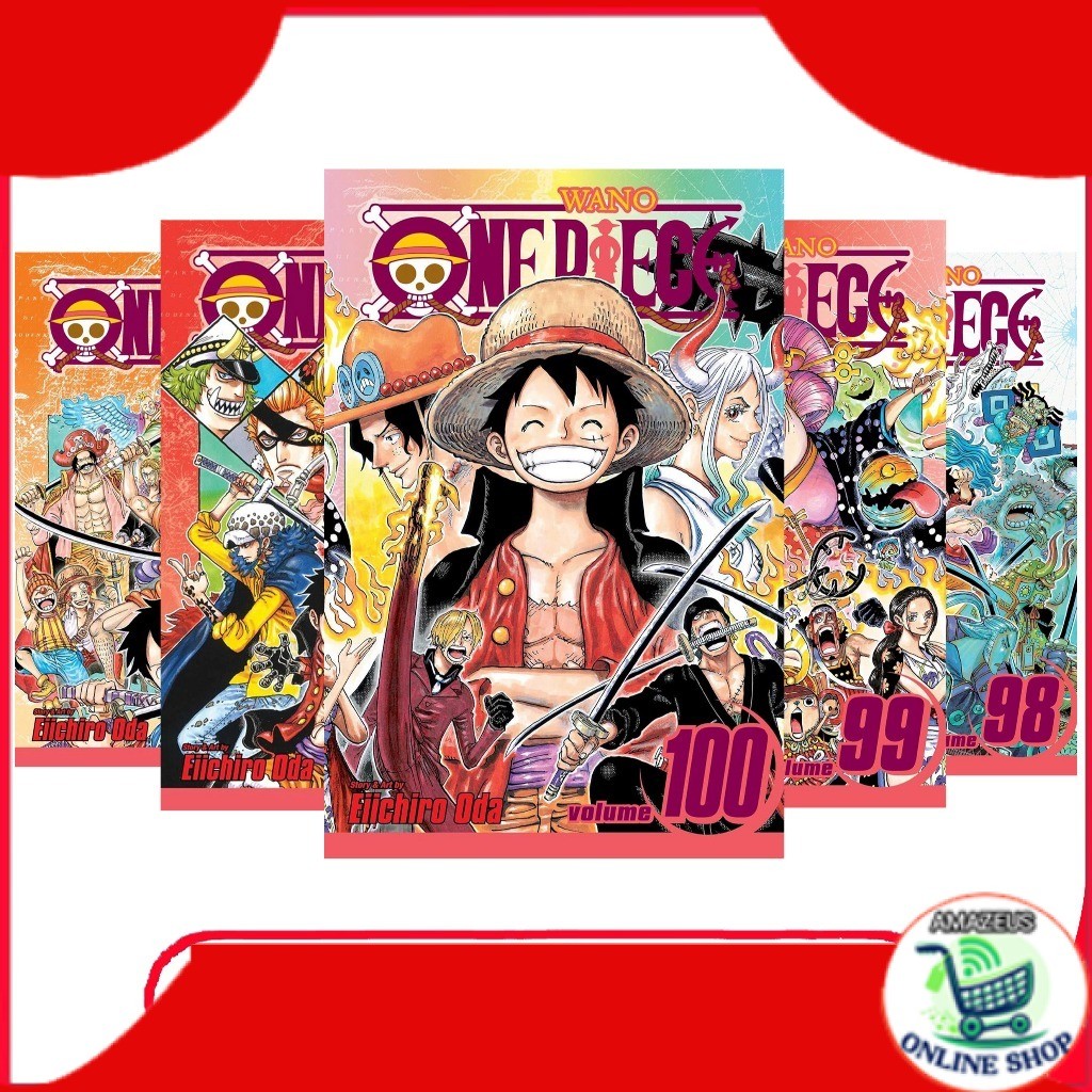 One Piece manga, Vol.1-100 (English Version)