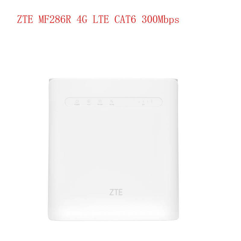 ZTE MF286R 4G LTE Router G CPE Routers WiFi Hotspot Router with Sim Card Slot 2pcs antennas CAT6 300
