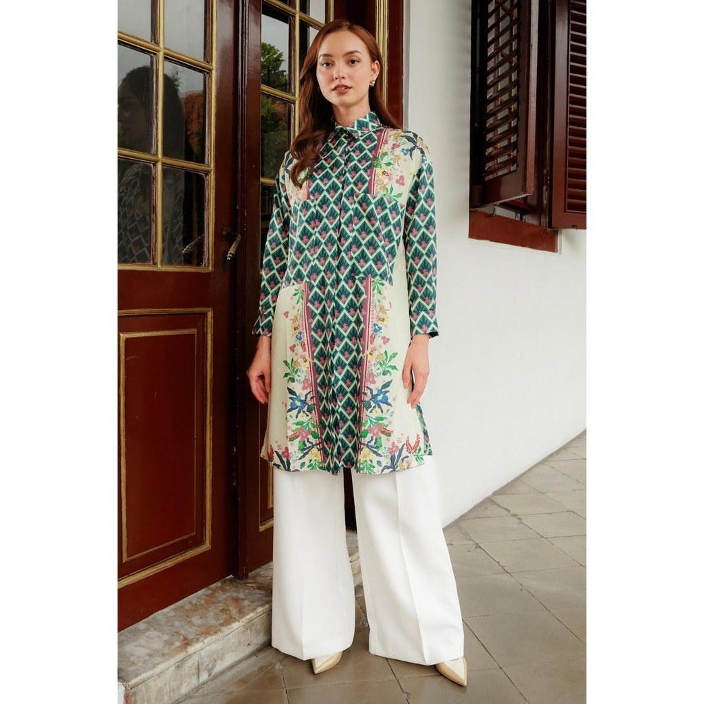 Benang Jarum - Reverie Tunic Shirt - Garden