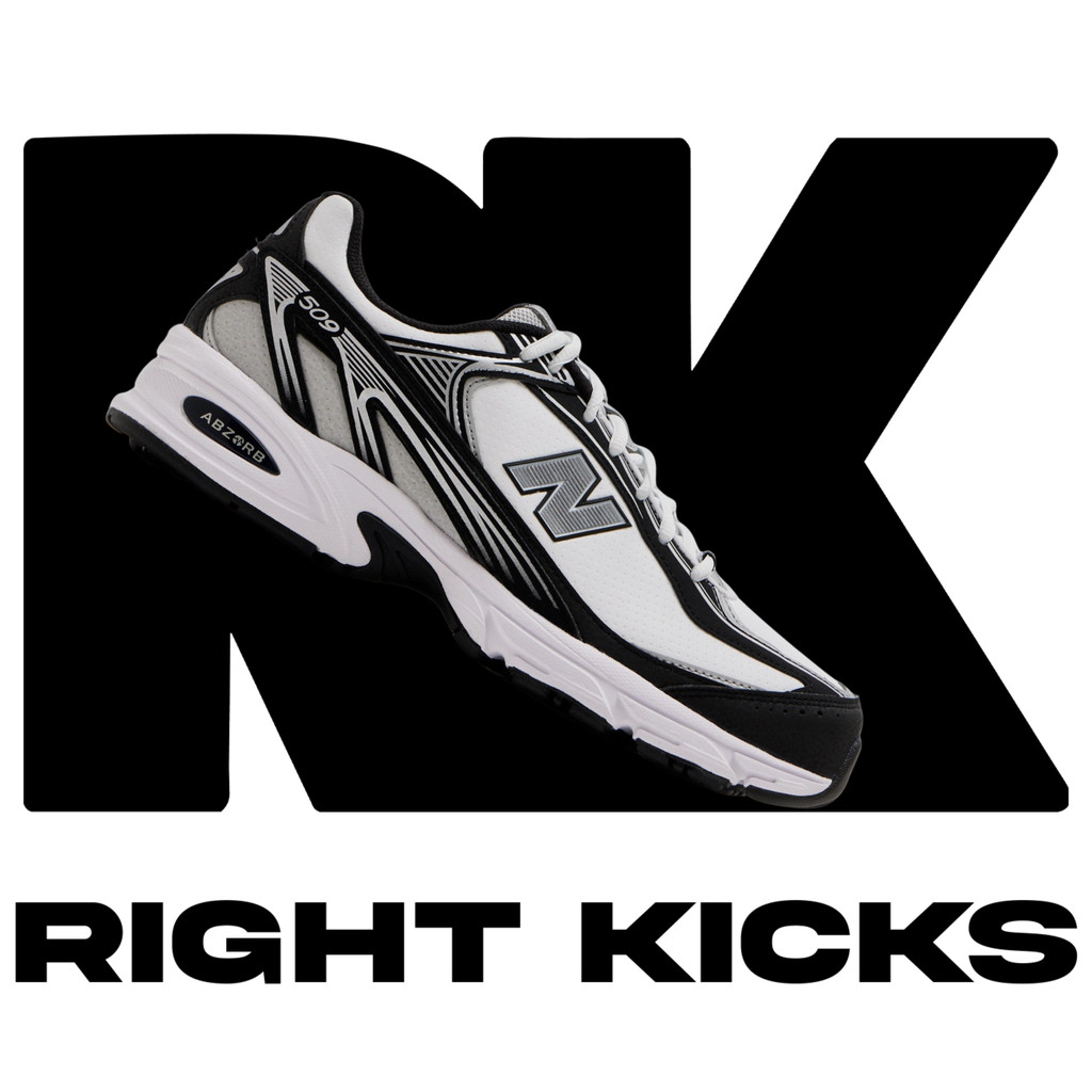 New Balance 509 White Black Silver Metallic (U509DB)