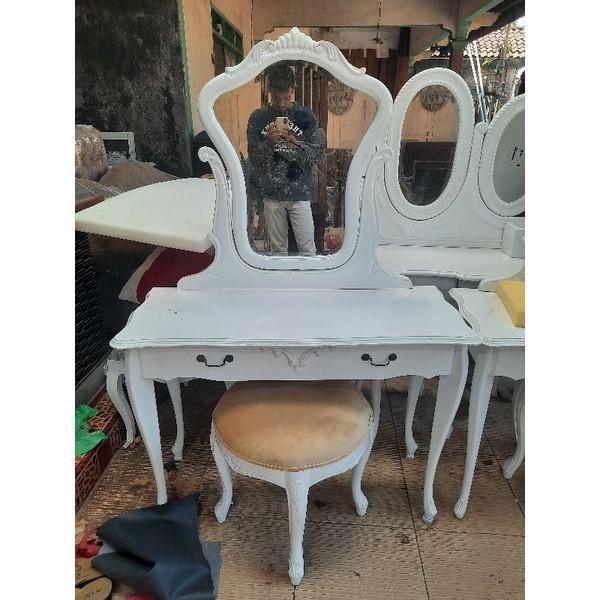Tolet Meja Rias Meja dandan Duco Putih