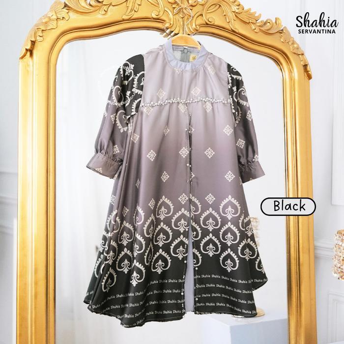 Shahia Servantina - Seraya Sarimbit Lebaran Family Set Gamis Couple Ibu dan Anak Muslim - Seraya Bla