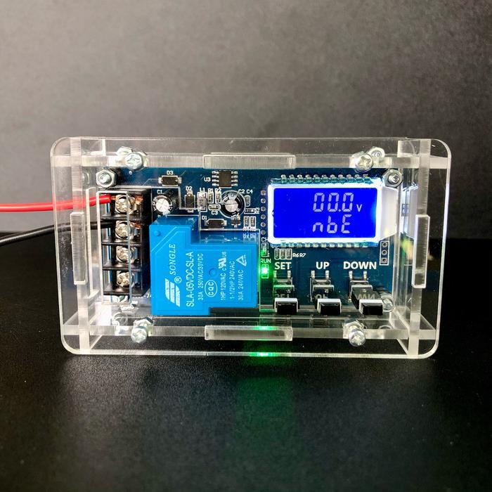 Modul Charger Aki Digital LCD Display Otomatis Cut Off 30A - +casing