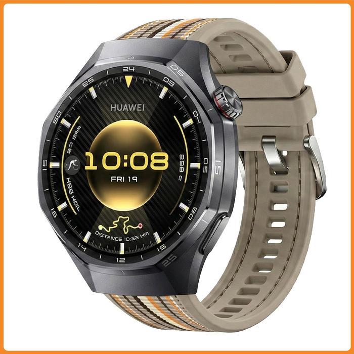 Watch Strap / Band Compatible For Huawei Watch GT 6 Pro 46mm Protego Tempus Nylon Silicone (PT-077) 