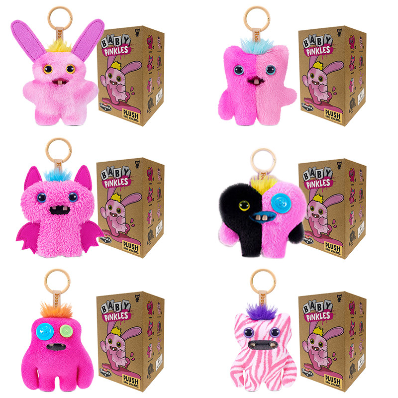 Original Fuggler Baby Pinkler Keychain Plush Toys Funny Ugly Fugglers Blind Box Pendants Stuffed Plu