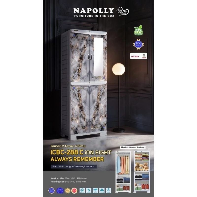 LEMARI PLASTIK ANAK MURAH // LEMARI FROZEN / HELLOKITTY / SPIDERMAN / KEROPI - NAPOLLY BCBC KARAKTER