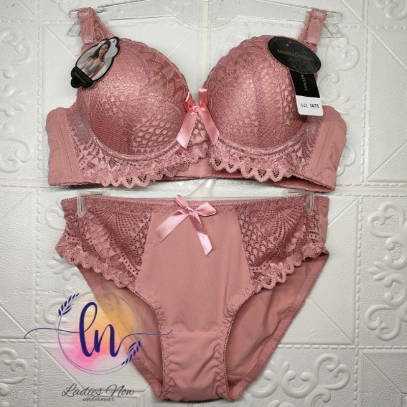 ArryaayHope - Bra + Cd Push Up Bra Satu Set Bra Dan Cd High Quality Kait Tiga