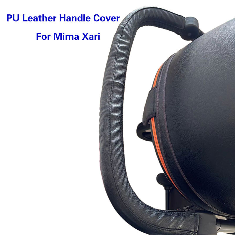 Baby Carriage Leather Handle Cover For Mima Xari Bumper Protective Stroller Pram Cases Armrest Cover