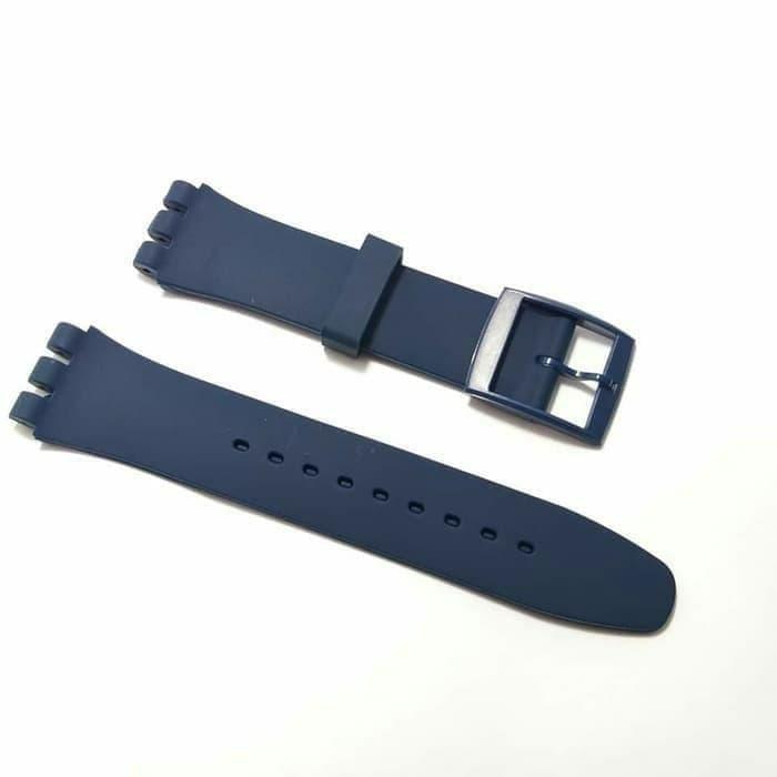 RUBBER STRAP TALI JAM SWATCH 19MM ORIGINAL OEM JELLY IN JELLY NEW GENT