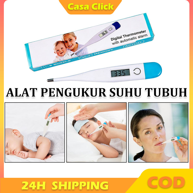 Termometer Digital Bayi & Anak / Alat Pengukur Suhu Badan / Untuk Mulut, Ketiak & Anus / Akurat & Mu