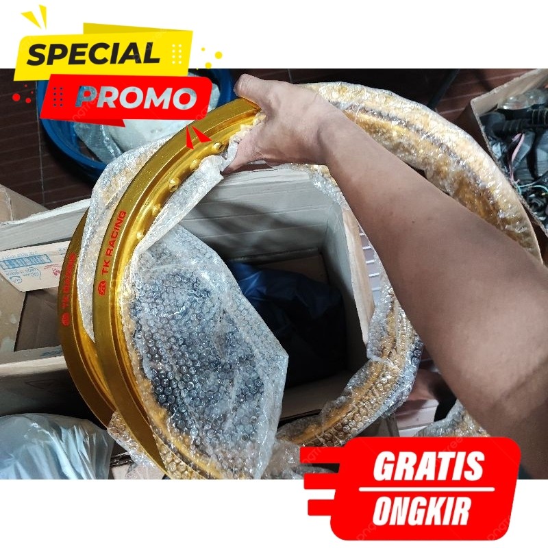 Velg TK Bright Original Ring 14 1.40 Hole 36 Set Depan Belakang Honda Beat