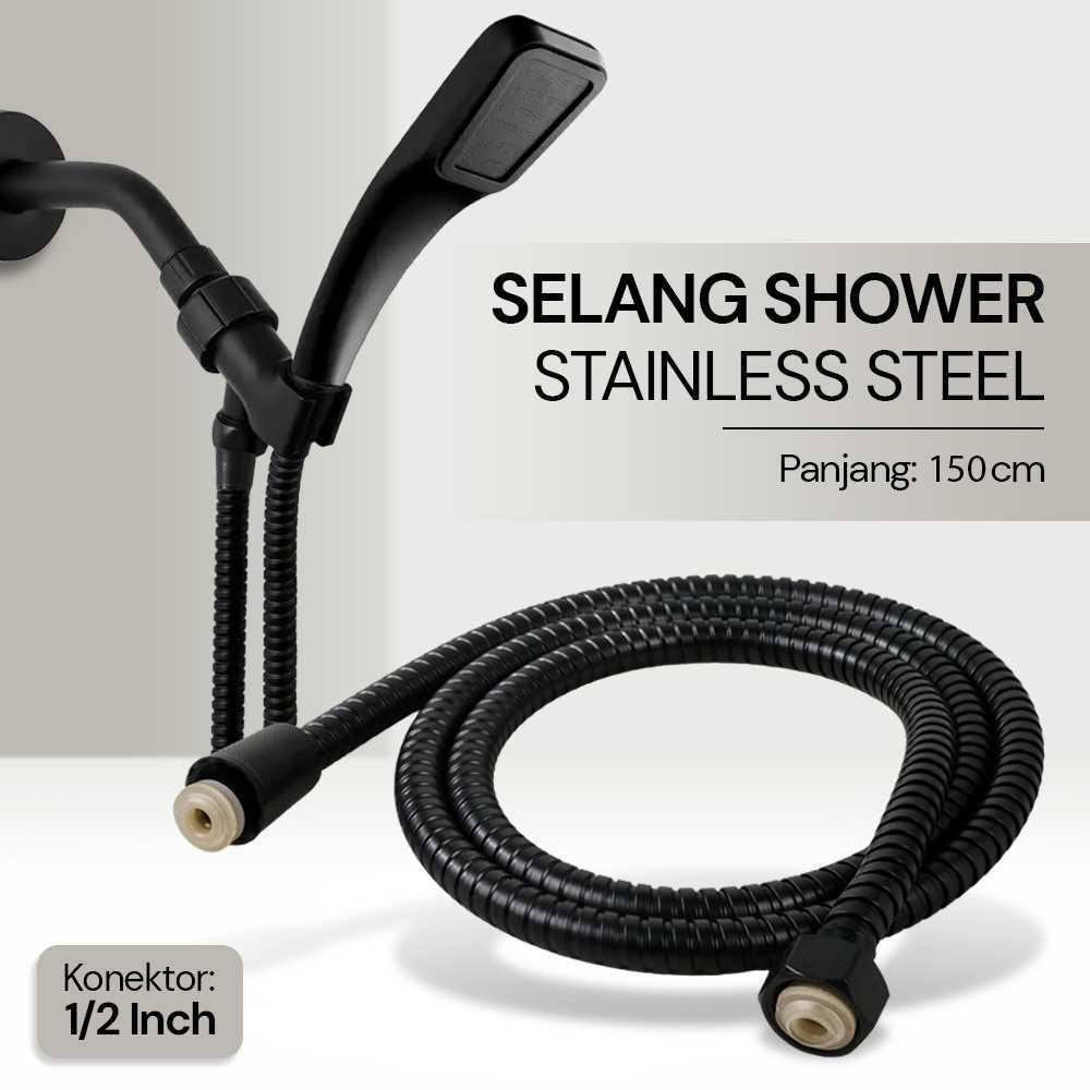 Selang Shower Flexible Hose Universal Stainless Steel 1.5M