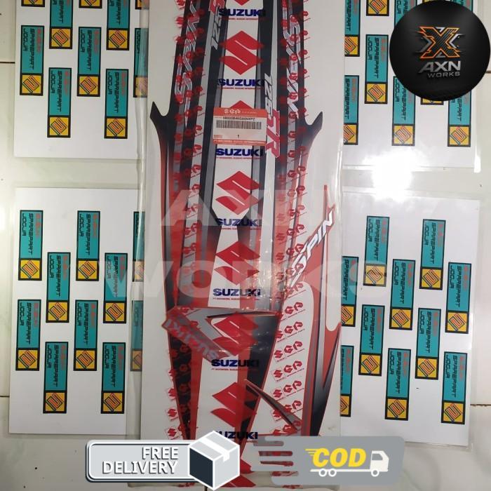 AXN- 68000B46G80NXPZ Stripping Set Suzuki Spin 125 Orange Hitam Ori