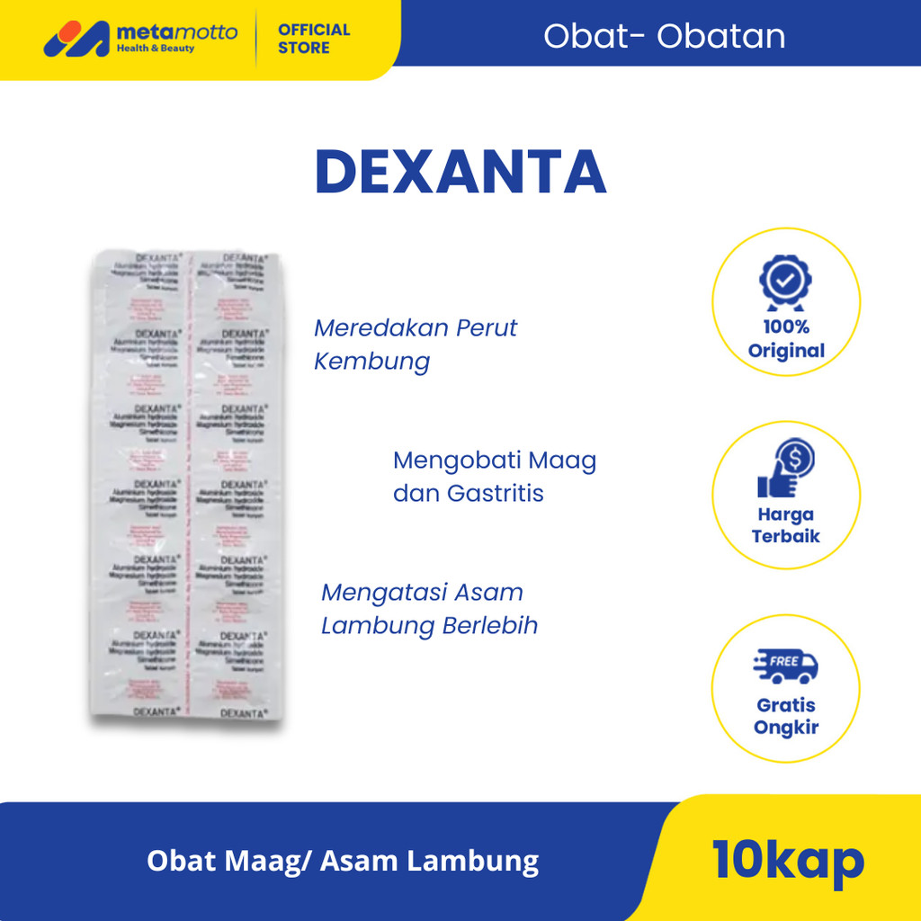 Dexanta 10 Tablet -  Obat Maag Asam Lambung