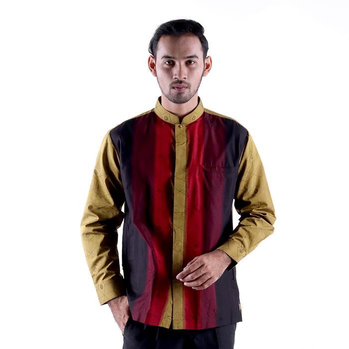 Baju Koko BHS Masterpiece Kuning Merah - L