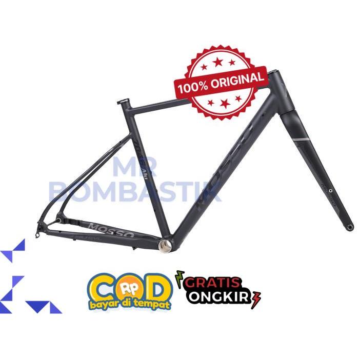Mosso 790GVL Frame Set Sepeda Gravel [700C] Alloy - Ore Grey, 500
