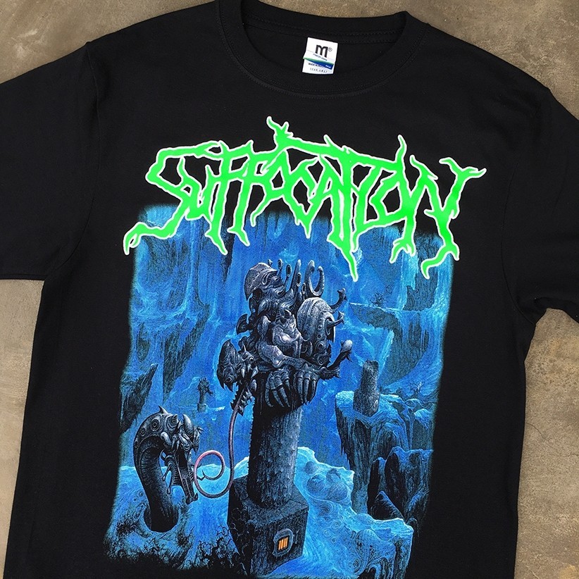 KAOS BREEDING THE SPAWN - SUFFOCATION T-shirt Pria
