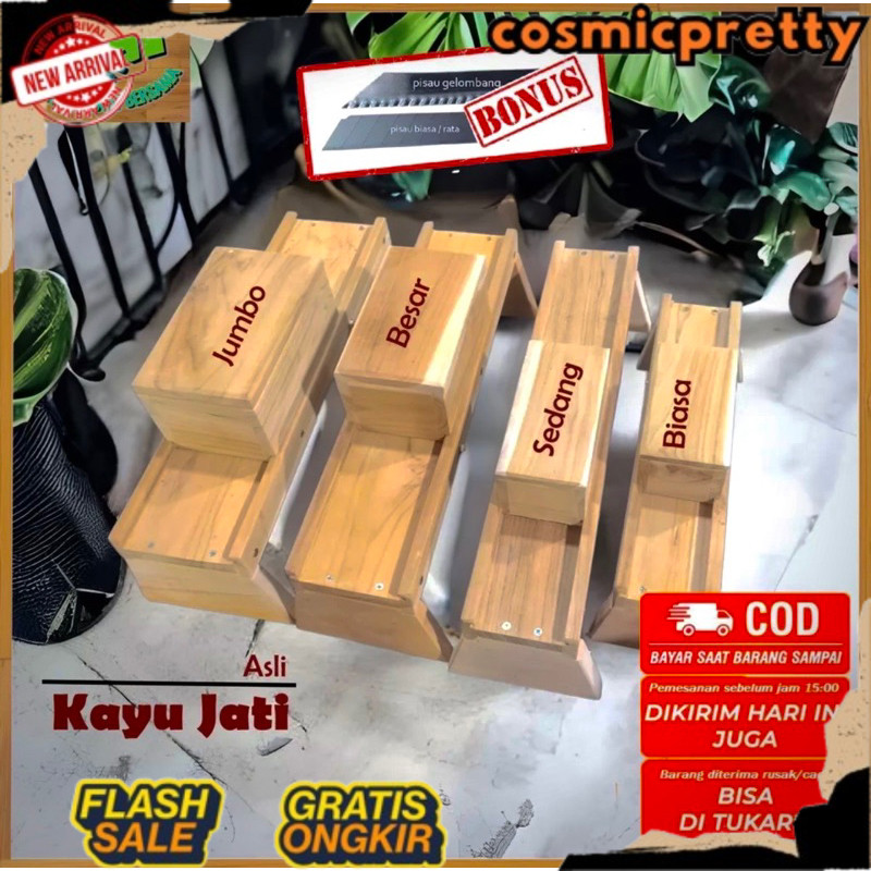 UK JUMBO PENGIRIS SERBAGUNA / PEMOTONG KENTANG PENGIRIS KENTANG PEMOTONG BAWANG KAYU JATI ASLI WAJIB