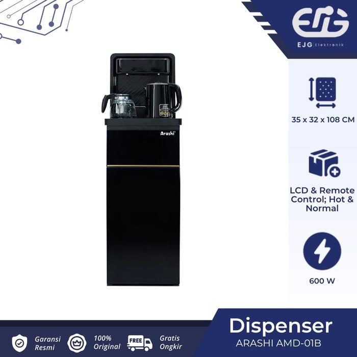 Arashi Dispenser AMD01B Dispenser Galon Bawah AMD 01 B Bottom Load low watt - Spesifikasi