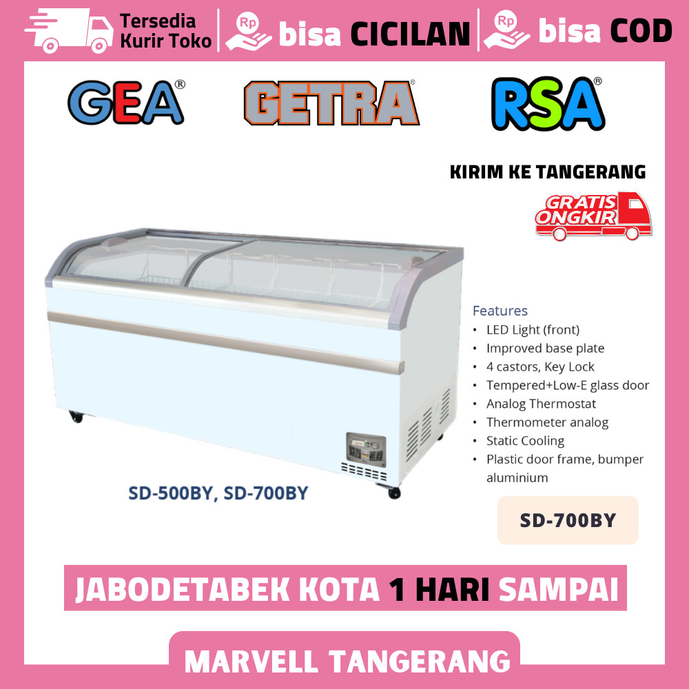 Freezer Sliding Curve Glass GEA SD 700 BY Freezer Es Krim