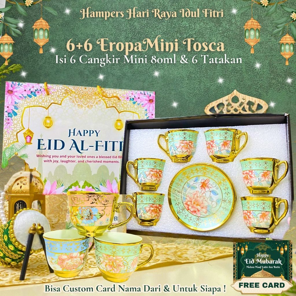 Cangkir Teh Set Keramik Piring Tatakan Kecil Gelas Kopi Gaya Eropa