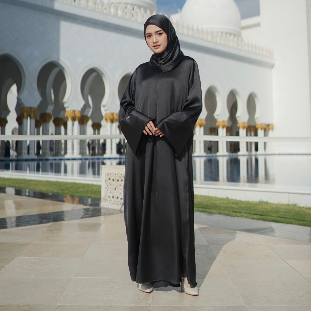 Lozy Hijab - Latifa Abaya Dress Silk (Abaya Dress Bahan Armani Silk Premium)
