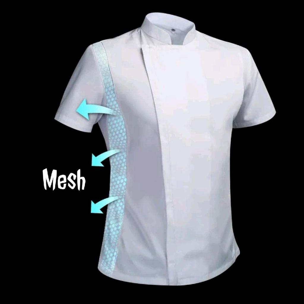 baju chef koki lengan pendek 05 Pria