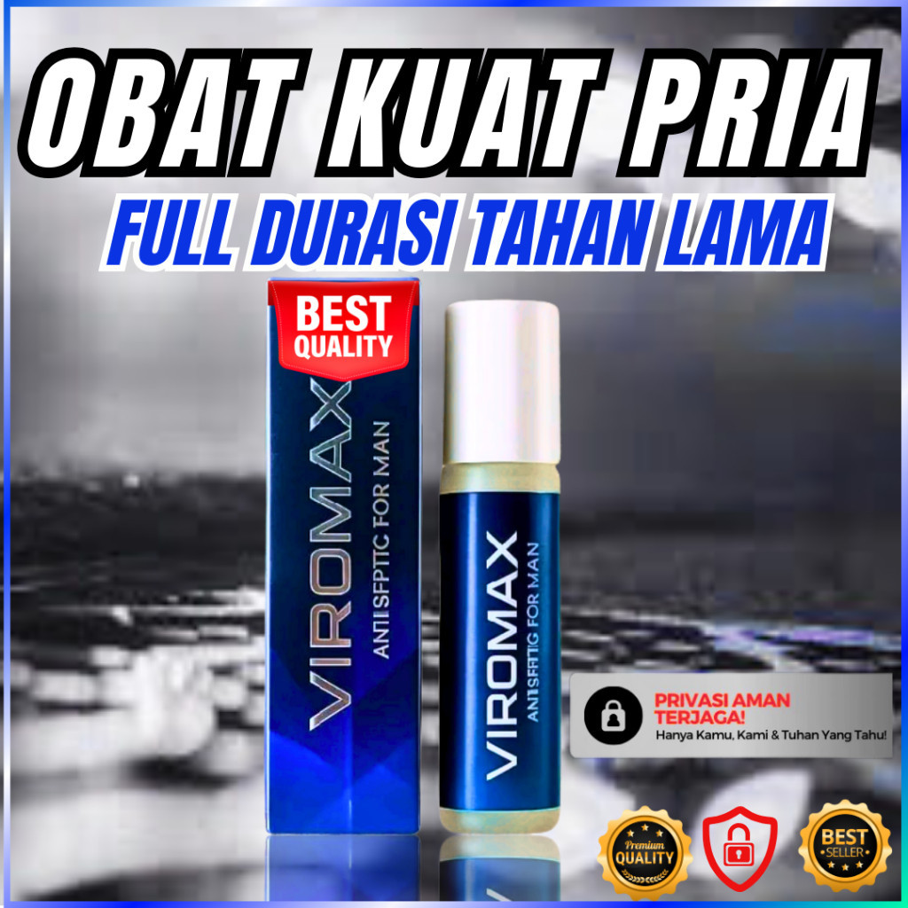 Ptomo hari ini ditoko kami VIROMAX OBAT KUAT PRIA TAHAN LAMA OLES TETAP KERAS ANTI KEBAS SUDAH TERDD