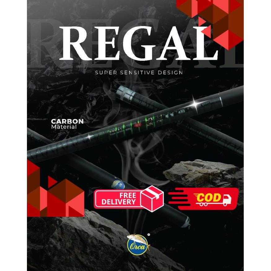 Joran Tegek Orca Regal 360 450 540 Bahan Carbon - 360 -alca