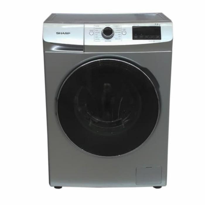 mesin cuci sharp front loading es fl1073w sharp resmi es-fl1073w 7kg