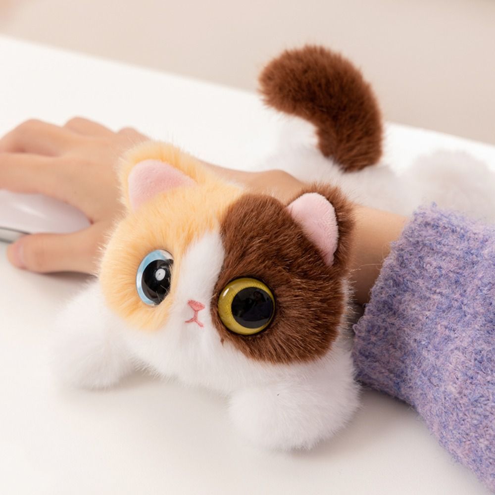 Cute Big Eyes Cat Plush Toy Realistic Texture Soft Simulation Cat Plush Doll 20/40cm Lifelike Kitten