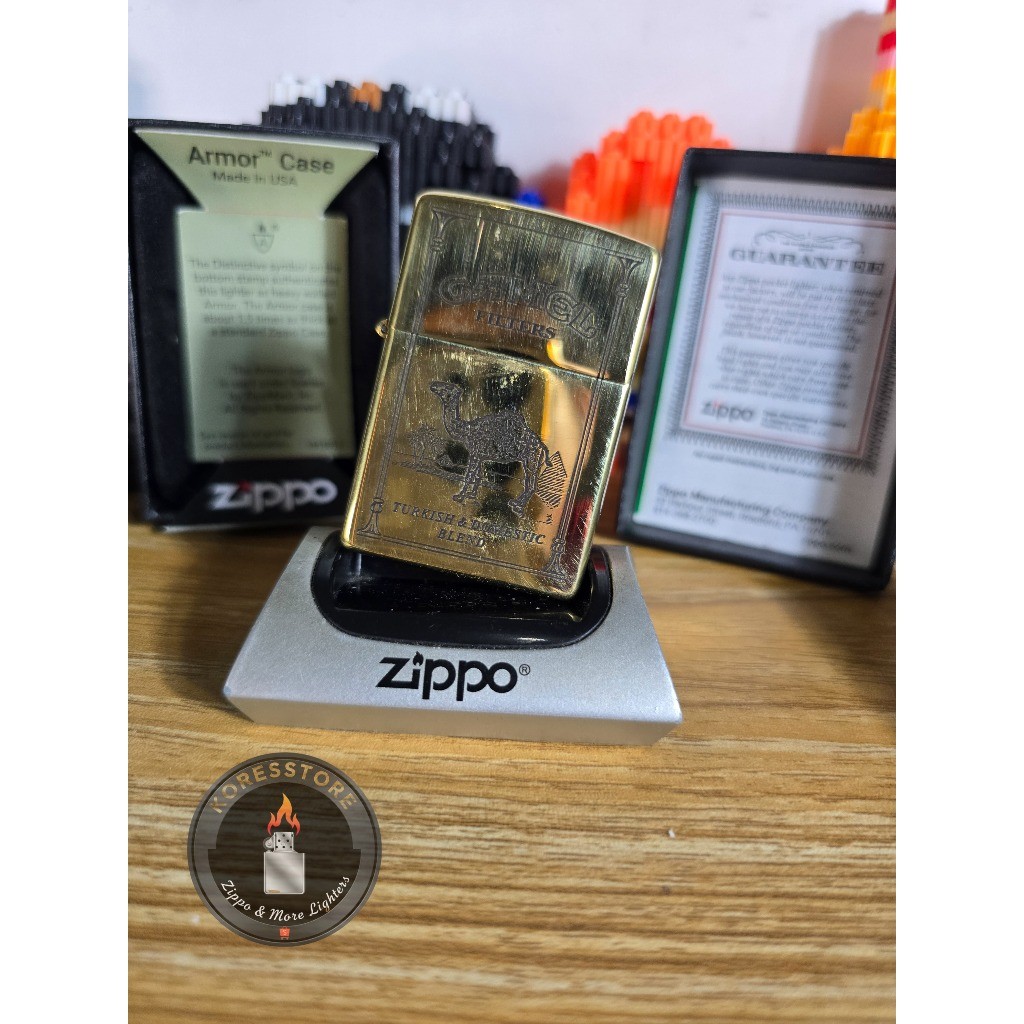 TURKISH & DOMESTIC CAMEL FILTER ZIPPO "ARMOR CASE"
