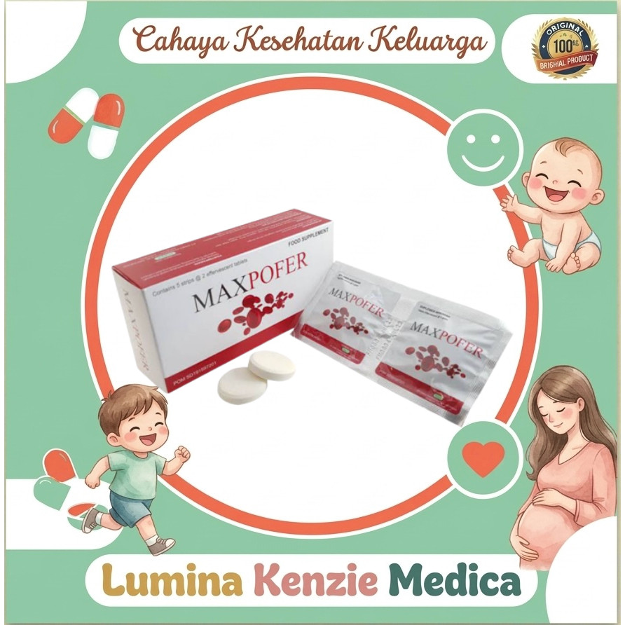 MAXPOFER Tab Effervecent - Vitamin Penambah Darah - Untuk Bumil