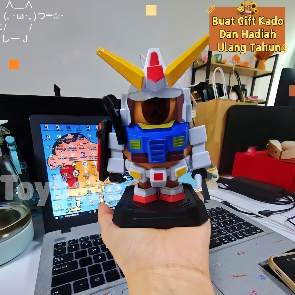 ORIGINAL Capybara Gundam Mainan Figur Magnet Terbaru Action Figure Robot Gundam Capybara 13cm Diy Ma