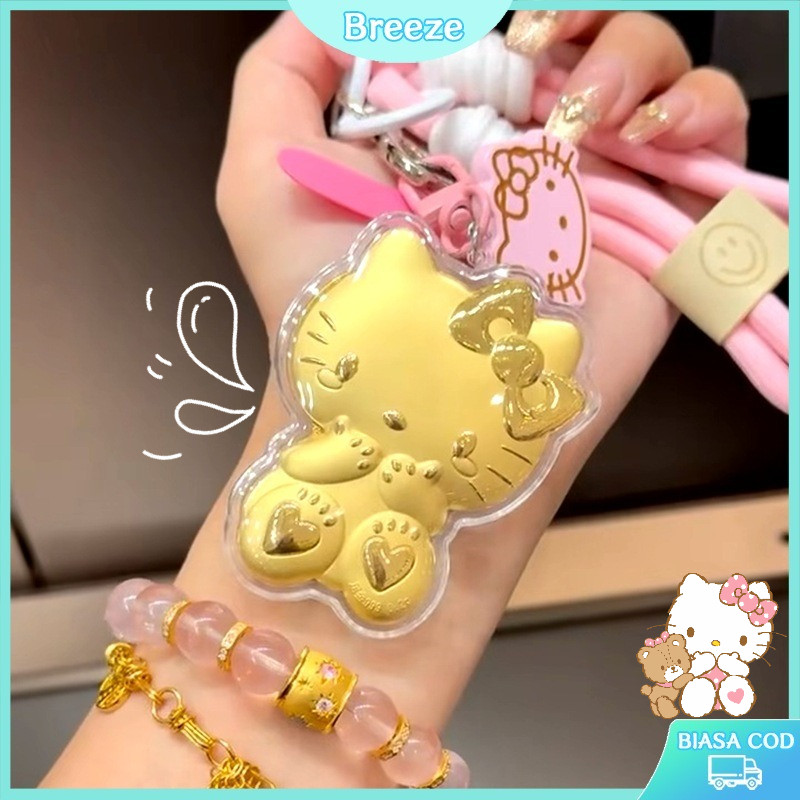 [imitasi emas] Gantungan Kunci Hello Kitty/Hadiah untuk pacar / Hiasan tas